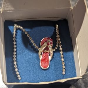 Avon flip flop January necklace brand new